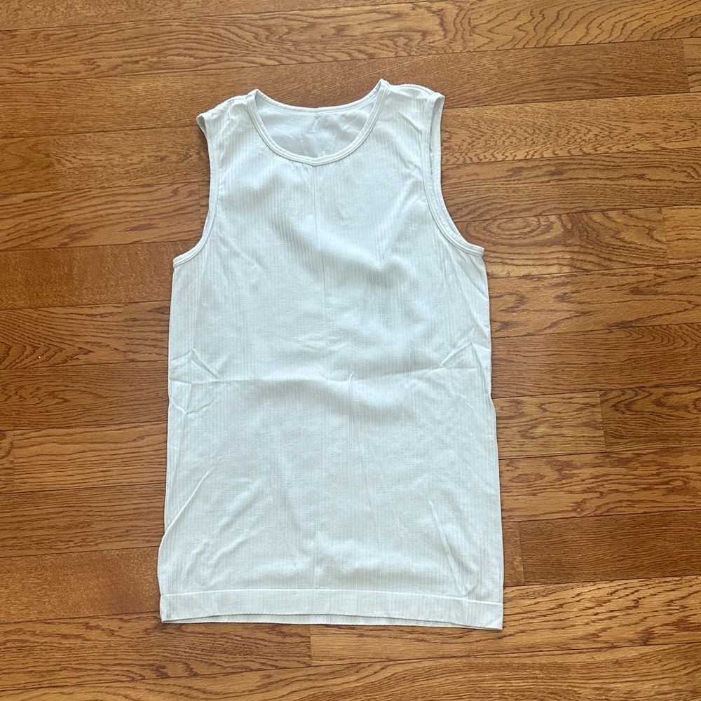 Sleeveless White Tank Top